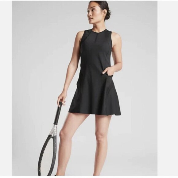 Athleta Match Point Athletic Dress Black - Picture 1 of 6